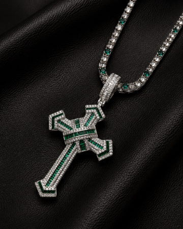 Lant Brooks Tennis Green-White Diamonds 4 MM / 70 CM [4]