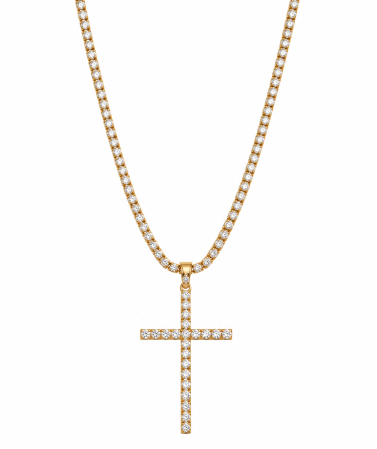 LANTURI CU PANDANTIV - Lant Brooks Tennis Rose Gold 70 CM