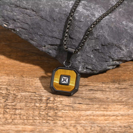 Lant Brooks Tiger Eye Stone Minimalist [2]