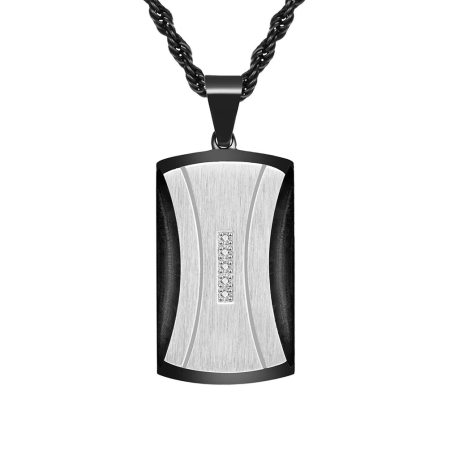 LANTURI CU PANDANTIV - Lant Brooks Zirconium Tag