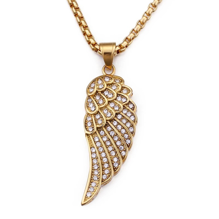 LANTURI CU PANDANTIV - Lant cu pandantiv Brooks Gold Diamond Wing