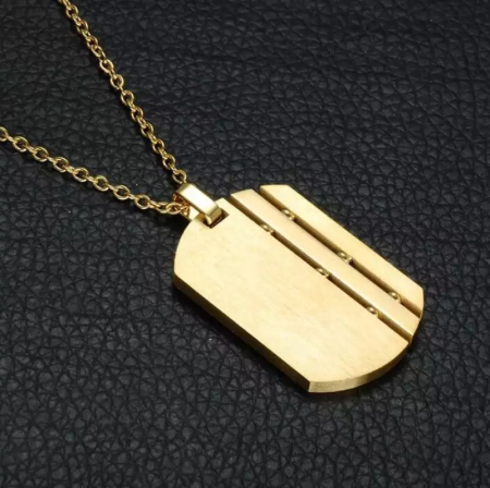 LANTURI CU PANDANTIV - Lant cu pandantiv Brooks Gold Tag