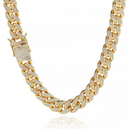 LANTURI CUBAN - Lant Cuban Gold Diamonds 60 CM