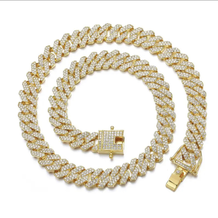 LANTURI CUBAN - Lant Cuban Gold Full Diamonds