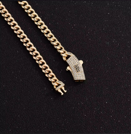 Lant Cuban Monaco Gold 14K Plated 6 MM / 55 CM [2]