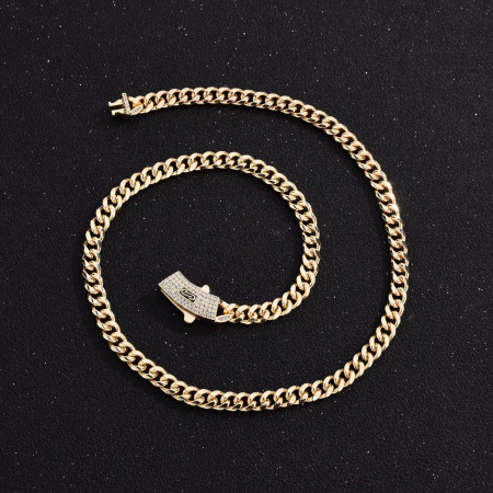Lant Cuban Monaco Gold 14K Plated 6 MM [1]