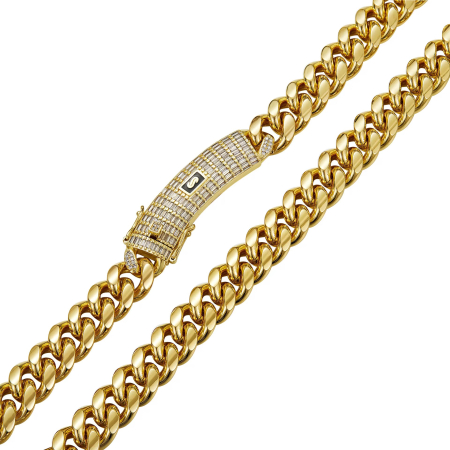 Lant Cuban Monaco Gold 18K Plated 8 MM [1]
