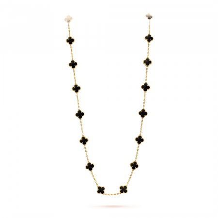BIJUTERII DAMA - Lant Dama 20 Alhambra GoldBlack Flower