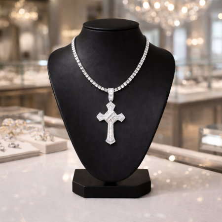 Lant Dama Tennis Crystal Cross [1]