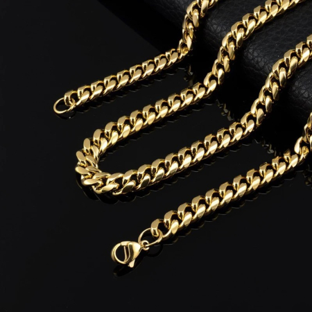 Lant Gold Cuban Stainless Steel 8 mm [2]