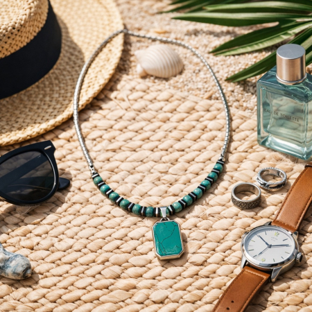 Lant Inox Waterproof pietre naturale turcoaz [2]