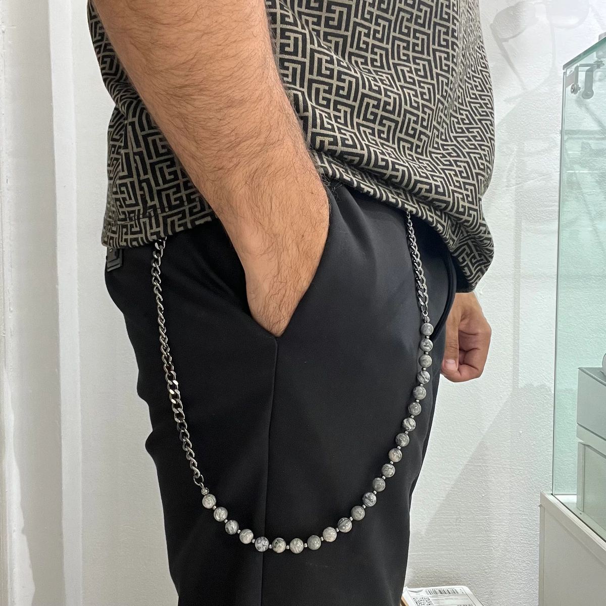 LANTURI - Lant Pantaloni Pietre Naturale Gray