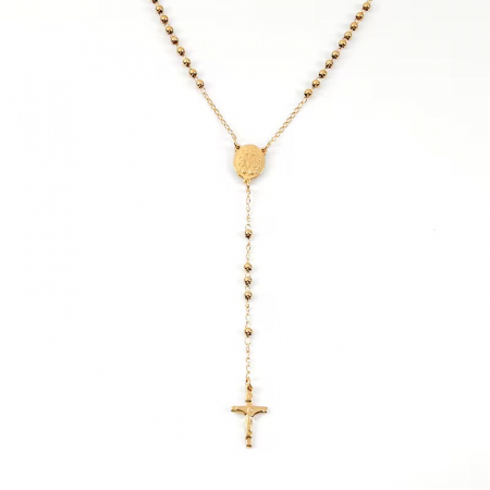 Lant Rosary Bile 4 MM Gold Classic [1]