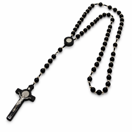 LANTURI - Lant Rozariu Mare 98 CM Bile 10 MM