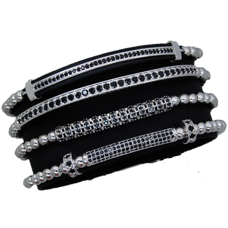 BRATARI BARBATI - Luxury 4 Masterpiece Silver Bracelets