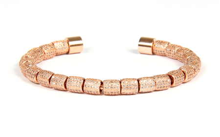 Luxury Rose Gold Brooks Bangle [0]
