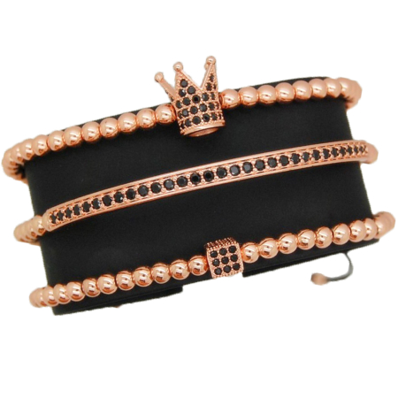 SETURI ROSE GOLD - Luxury Set 3 Brooks Rose Gold 14K Bracelets