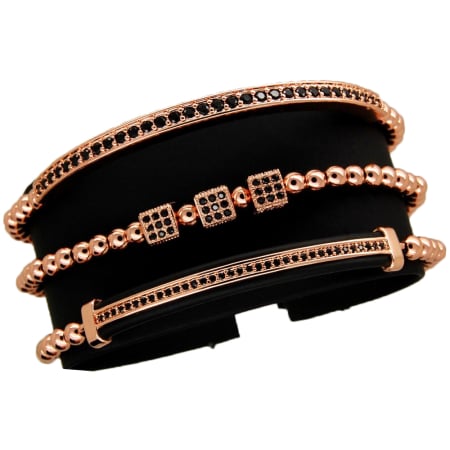 SETURI ROSE GOLD - Luxury Set 3 Rose Gold 14K Brooks Bracelets