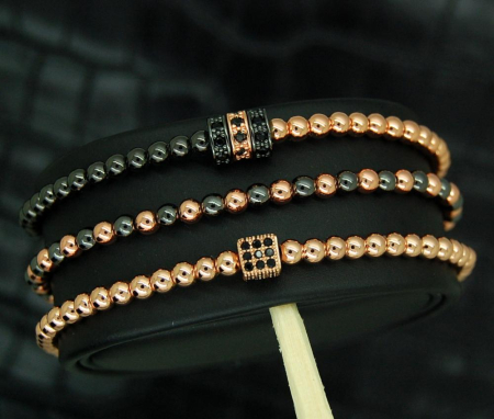 Luxury Set 3 Rose Gold Zircon Elements [1]