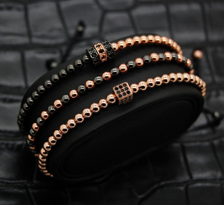 Luxury Set 3 Rose Gold Zircon Elements [3]