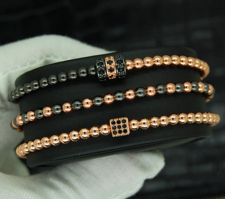 Luxury Set 3 Rose Gold Zircon Elements Ladies [3]