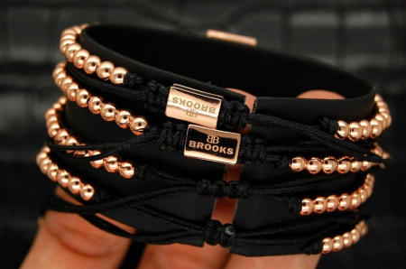 Luxury Set 4 Brooks Rose Gold 14K Bracelets [6]