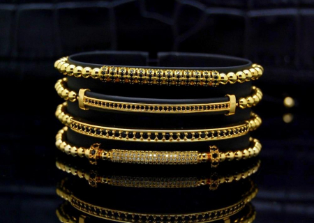 Luxury Set 4 Gold 14K Brooks Bracelets [1]