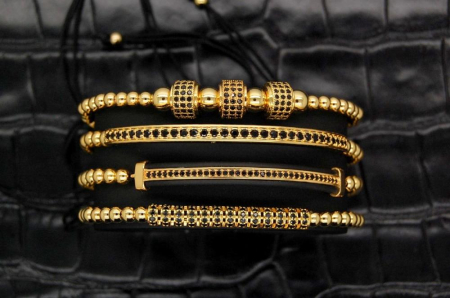 Luxury Set 4 Gold Brooks Bracelets [3]