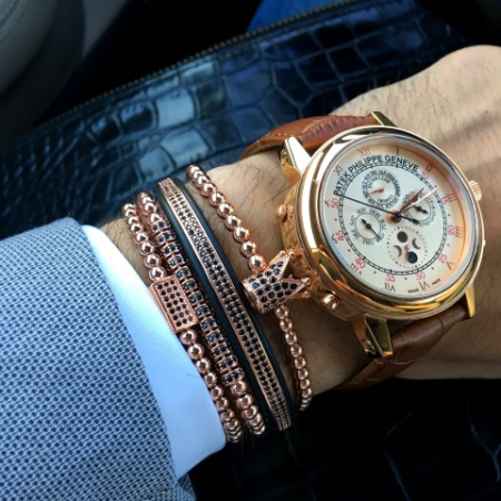 Luxury Set 4 Rose Gold 14K Brooks Bracelets [1]