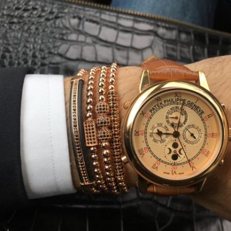 Luxury Set 4 Rose Gold 14K Brooks Bracelets [1]
