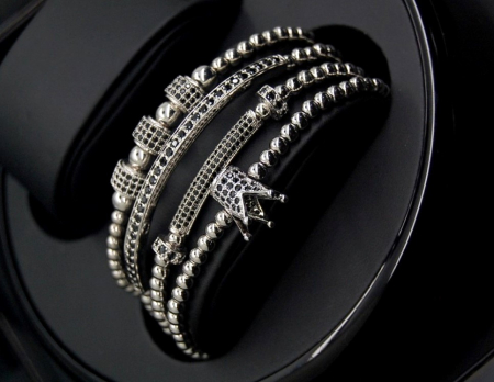 Luxury Set 4 Silver Imperator Brooks Bracelets [4]
