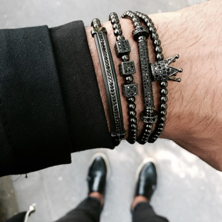 Luxury Set All Black 4 Brooks Bracelets [1]
