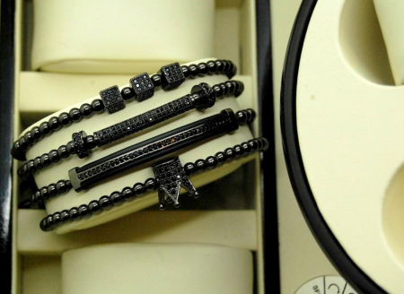 Luxury Set All Black 4 Brooks Bracelets [4]