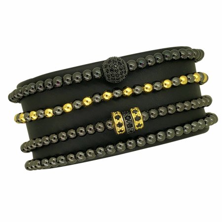 BRATARI - Luxury Set Brooks Gold&Black Simphony