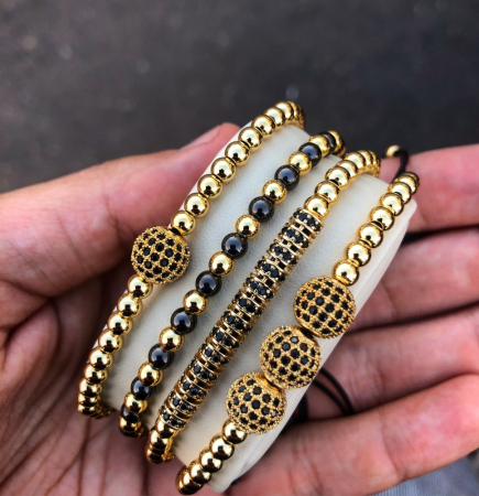 Luxury Set Brooks Gold Zircon Attitude [1]