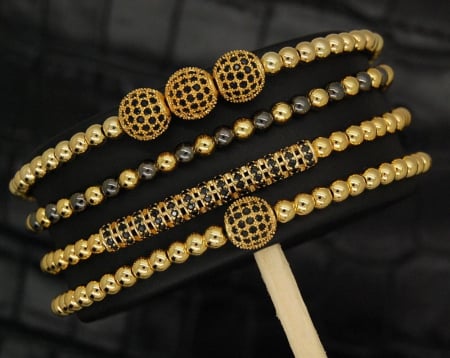 Luxury Set Brooks Gold Zircon Attitude [2]