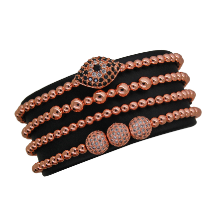 BRATARI - Luxury Set Rose Gold Plated 14K Ducesse