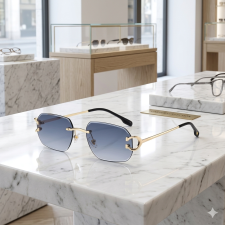 Ochelari Brooks Aurum Gold Edge Blue [3]