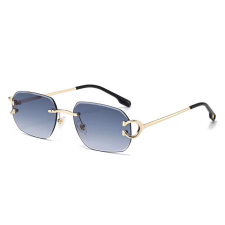 BARBATI - Ochelari Brooks Aurum Gold Edge Blue