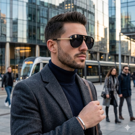 Ochelari Brooks Aviator Black Lens Monarch [1]