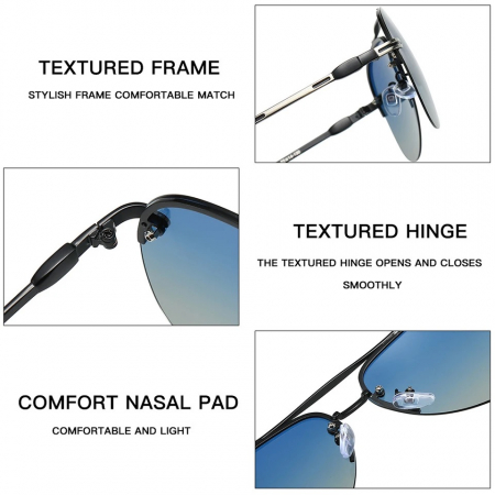 Ochelari Brooks Aviator Blue Degrade Polarized [6]