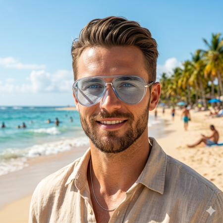 Ochelari Brooks Aviator Blue Lens [1]