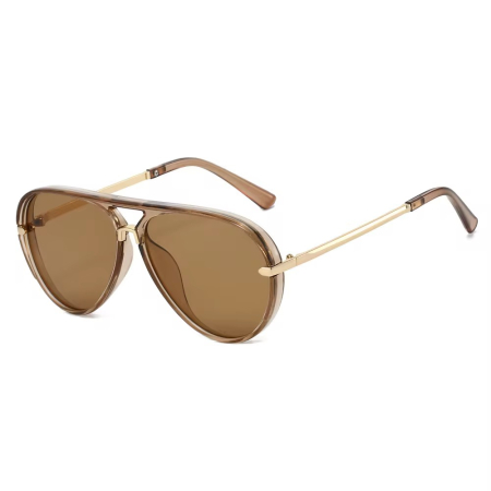 OCHELARI BROOKS - Ochelari Brooks Aviator Brown Lens Monarch