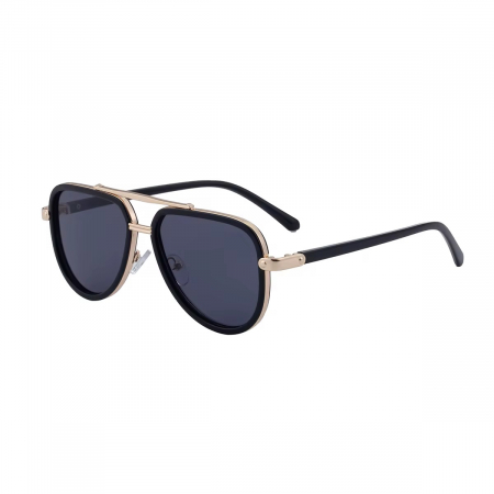 BARBATI - Ochelari Brooks Aviator GoldBlack Polarized