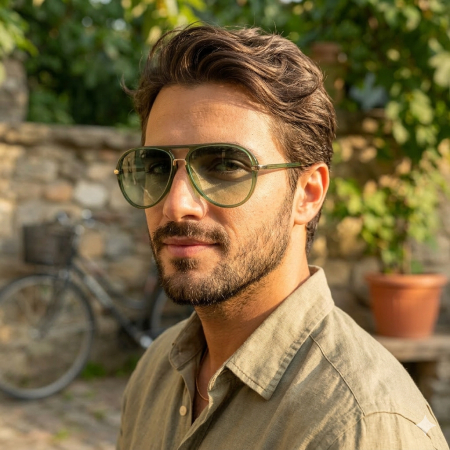 Ochelari Brooks Aviator Green Lens Monarch [1]