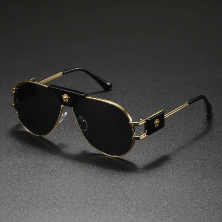 BARBATI - Ochelari Brooks Aviator Medusa Luxury
