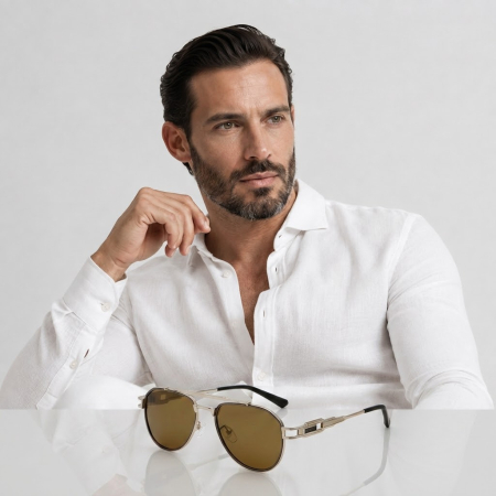 Ochelari Brooks Aviator Polarized Silver Riviera [2]