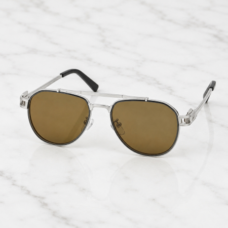 Ochelari Brooks Aviator Polarized Silver Riviera [3]