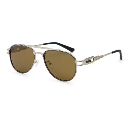 OCHELARI BROOKS - Ochelari Brooks Aviator Polarized Silver Riviera