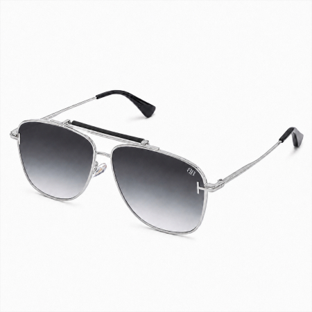 OCHELARI BROOKS - Ochelari Brooks Aviator T-Frame Silver